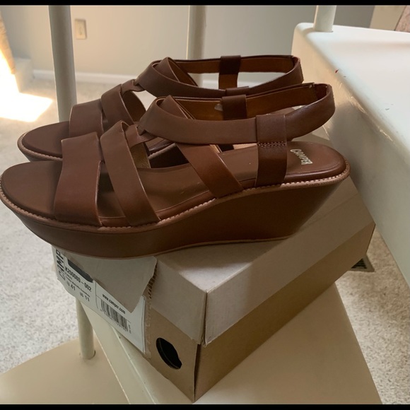Women’s CAMPER Brown Wedge Sandals Euro Size 41 NEW - Picture 2 of 4